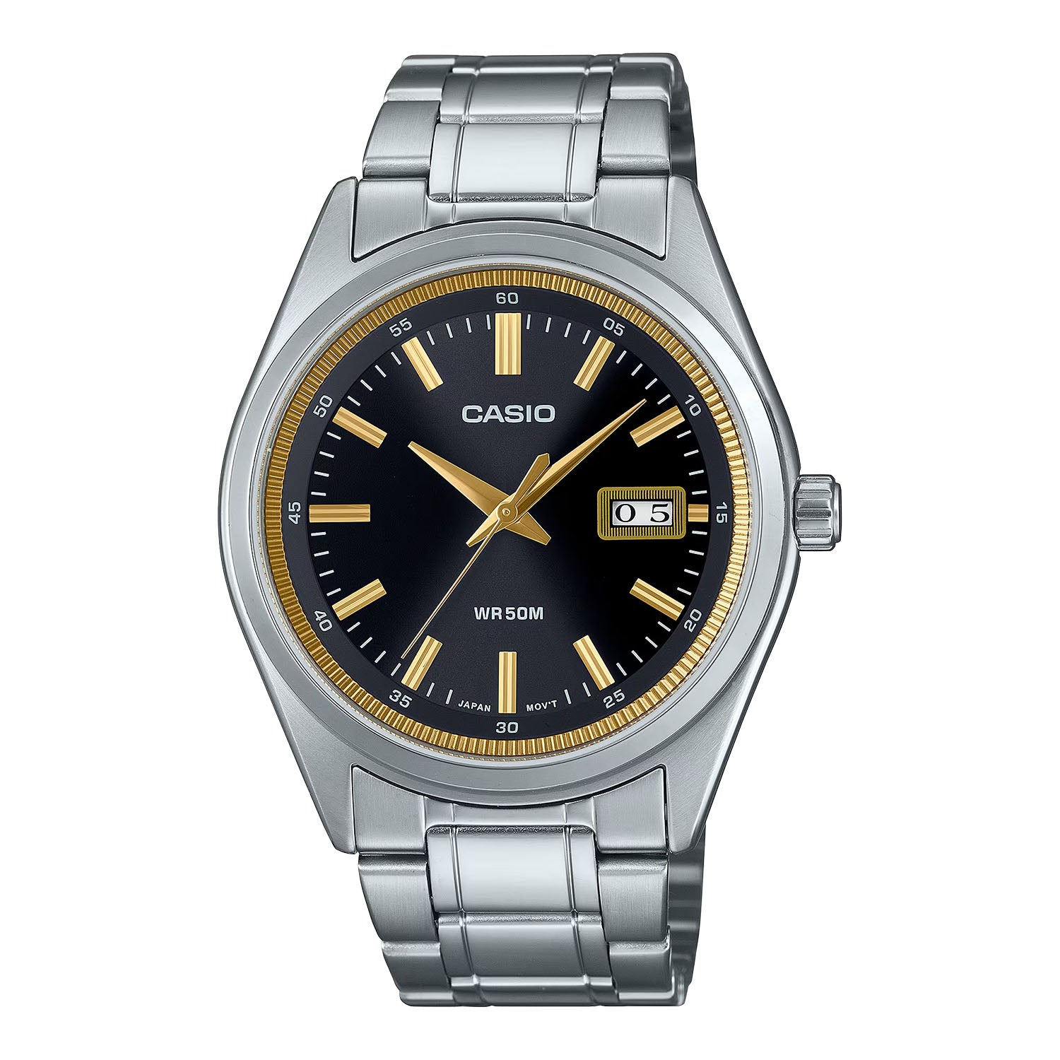 CASIO カシオ MTP-B180D-1A2 シルバー ブラック文字盤 アナログ メンズ 腕時計