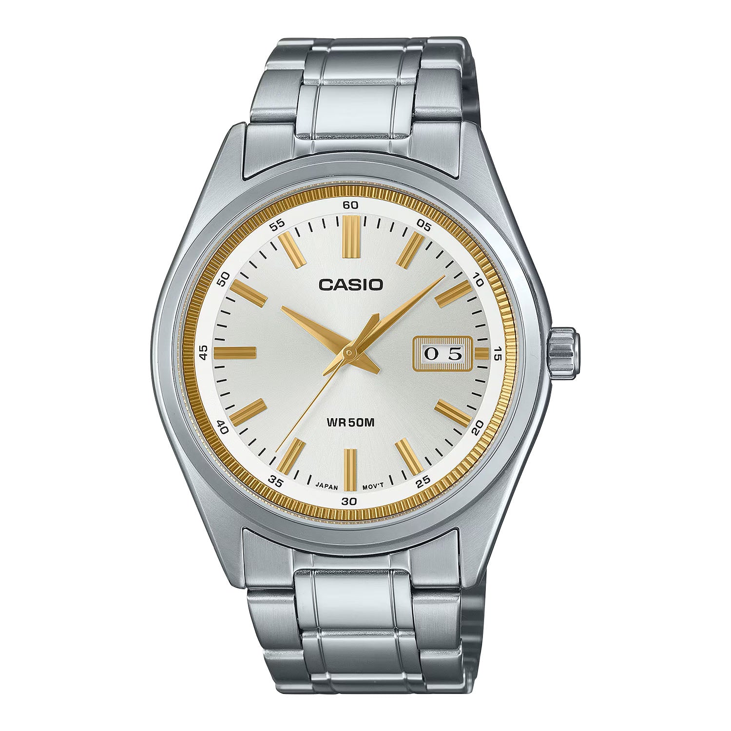 CASIO カシオ MTP-B180D-7A シルバー シルバー文字盤 アナログ メンズ 腕時計
