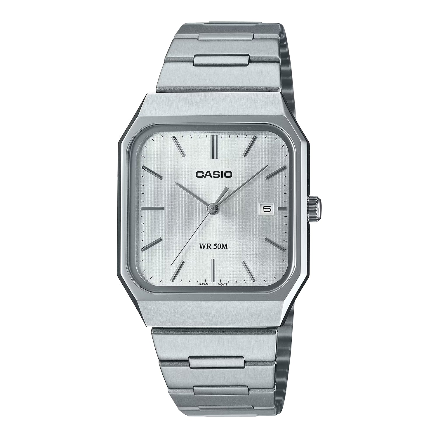 CASIO カシオ MTP-B185D-7A シルバー シルバー文字盤 アナログ メンズ 腕時計