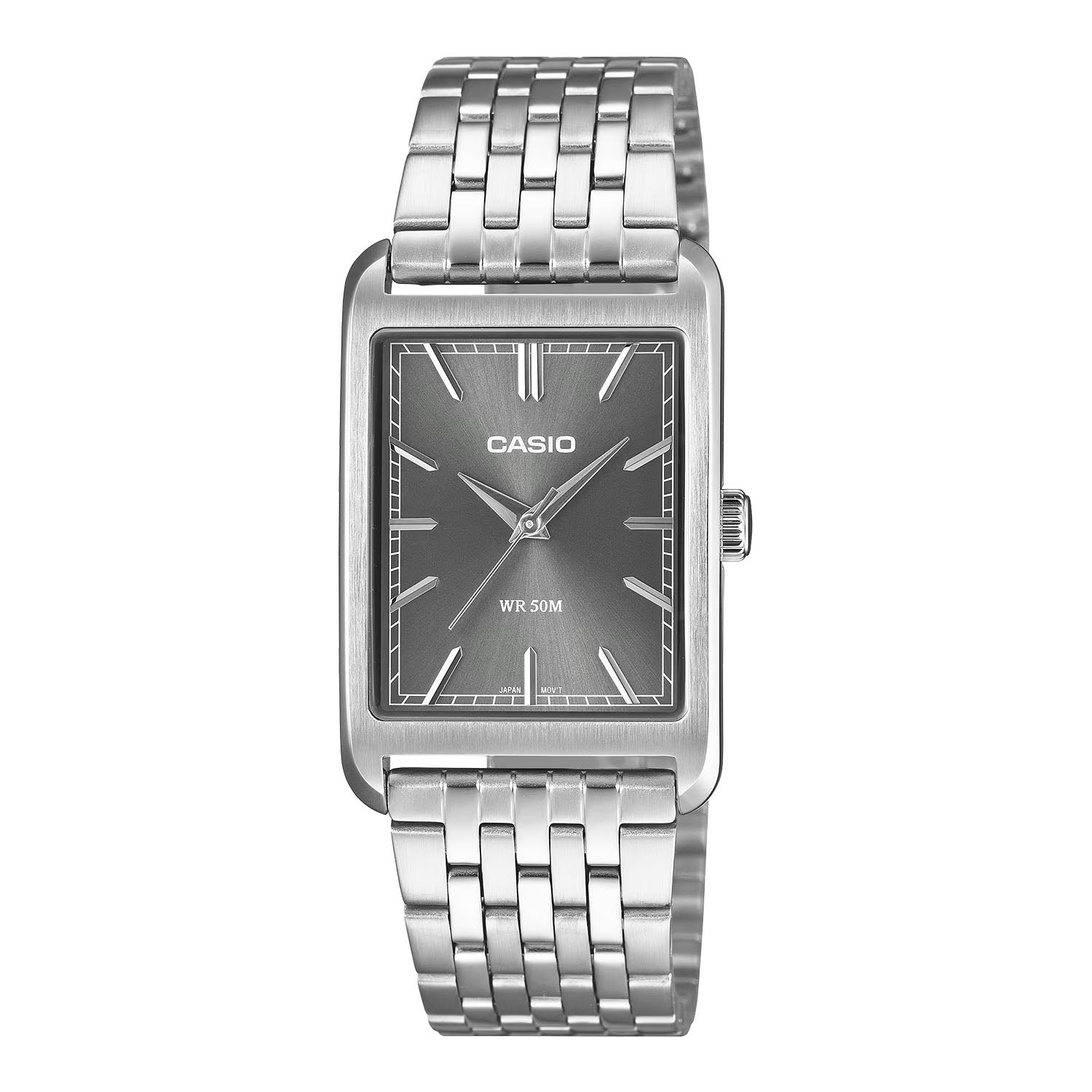 CASIO カシオ MTP-B215D-8A シルバー グレー文字盤 アナログ メンズ 腕時計