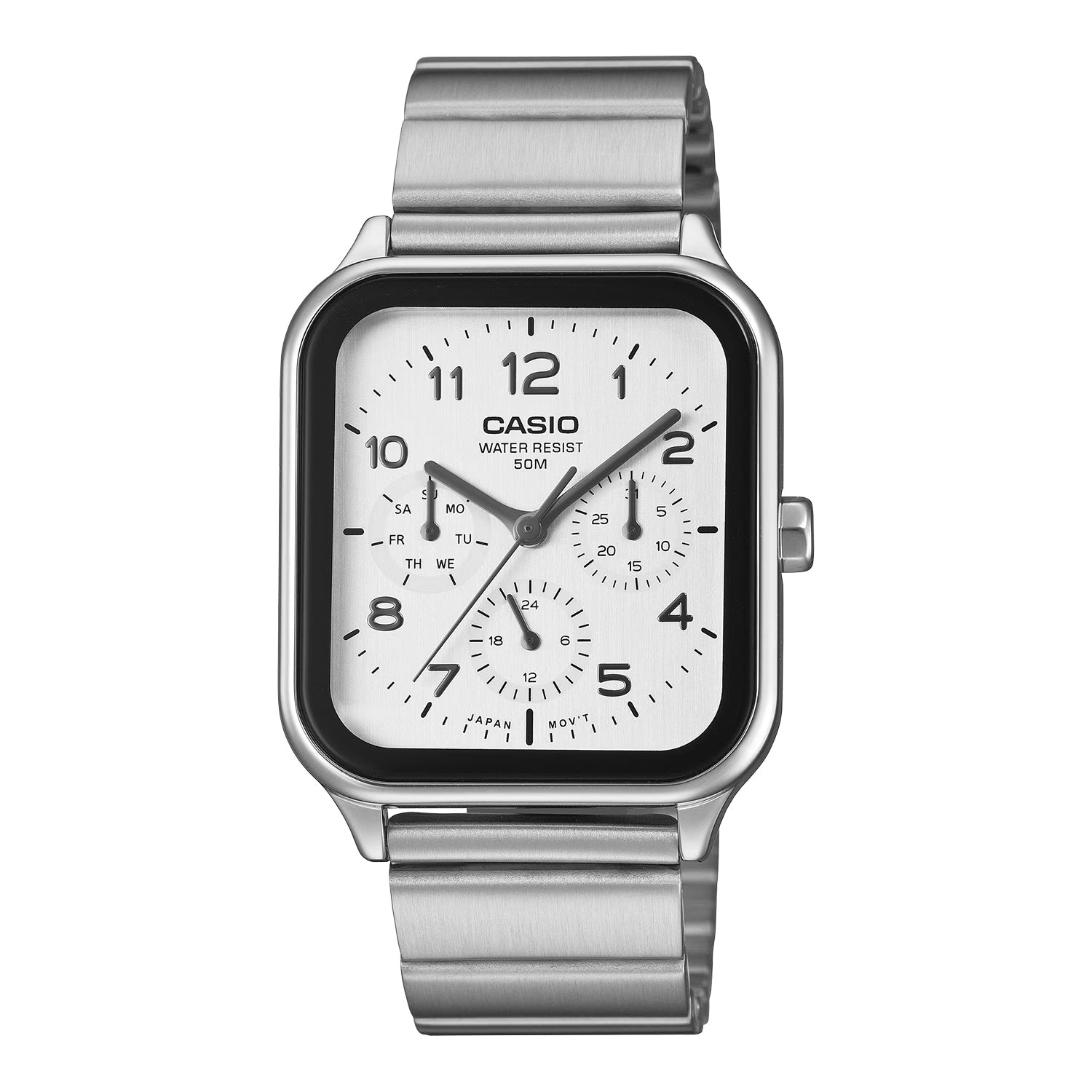 CASIO カシオ MTP-M306D-7A シルバー シルバー文字盤 アナログ メンズ 腕時計