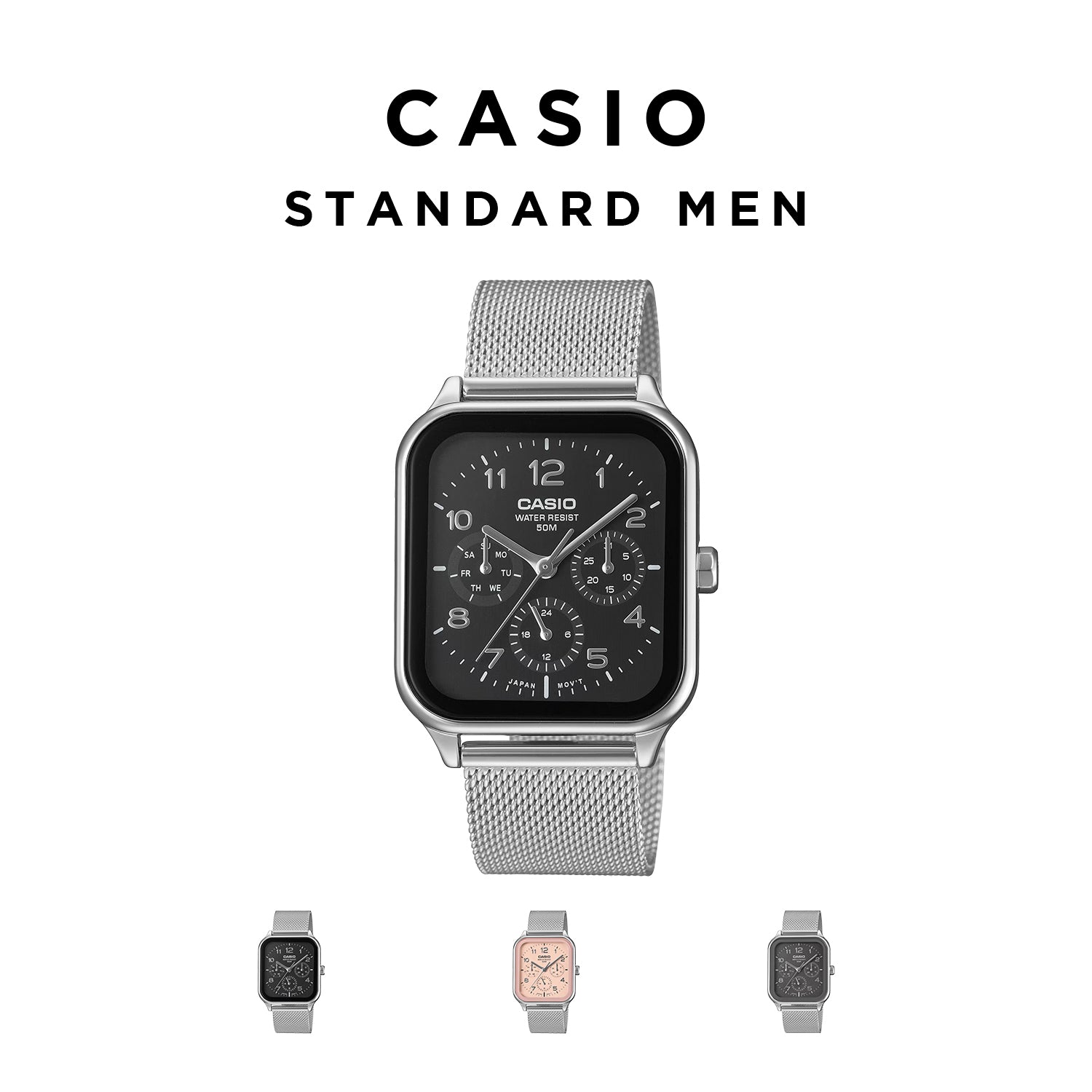 CASIO カシオ A1000M-1B* メンズ 腕時計 日常生活用防水 10年保証