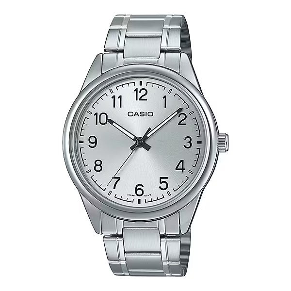 CASIO カシオ MTP-V005D-7B4 シルバー シルバー文字盤 アナログ メンズ 腕時計