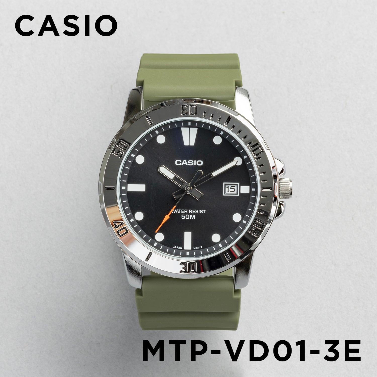 Casio Standard Mens MTP-VD01. 腕時計mtp-vd01-3e_1