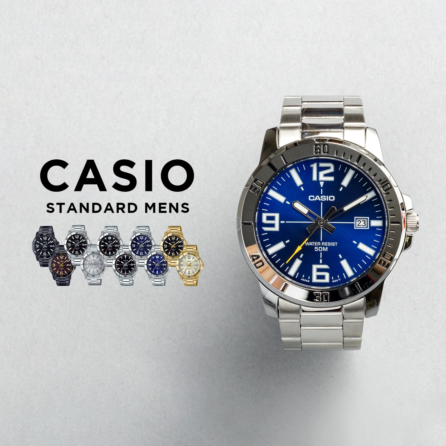 Casio Standard Mens MTP-VD01B.D.G. 腕時計 mtp-vd01b.d.g_1
