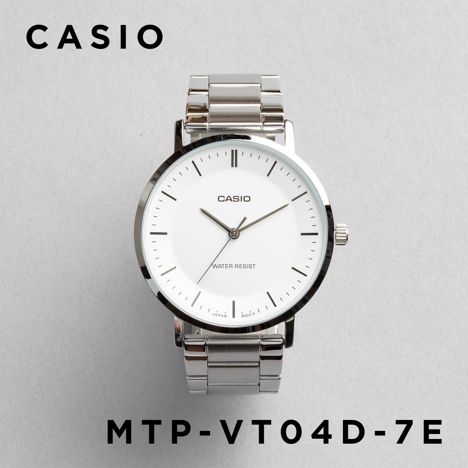 CASIO カシオ MTP-VT04D メンズ 腕時計 日常生活用防水 10年保証