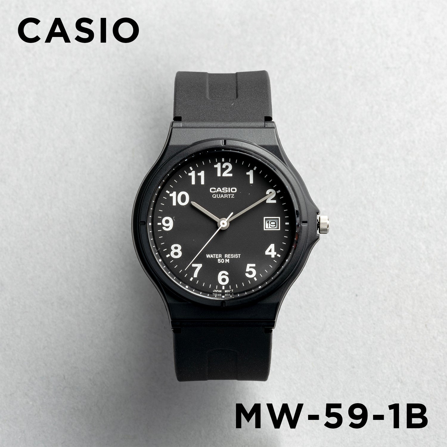 Casio Standard Mens MW-59 腕時計 mw-59-1b_1