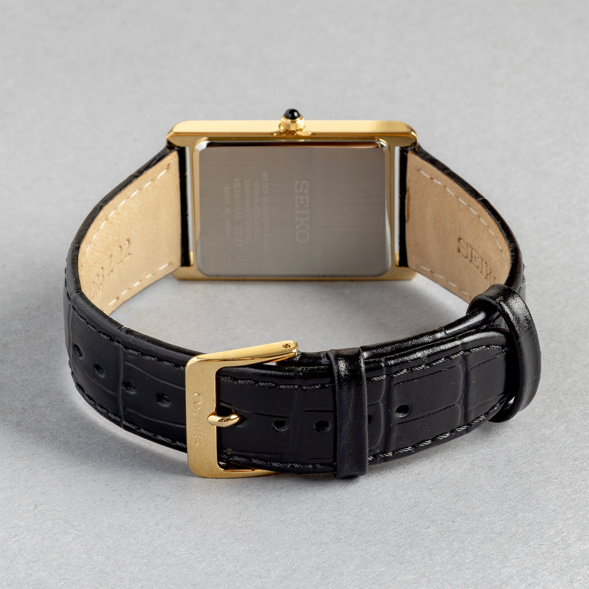 SEIKO セイコー SWR104 ブラック ホワイト文字盤 アナログ メンズ 腕時計 ベルト