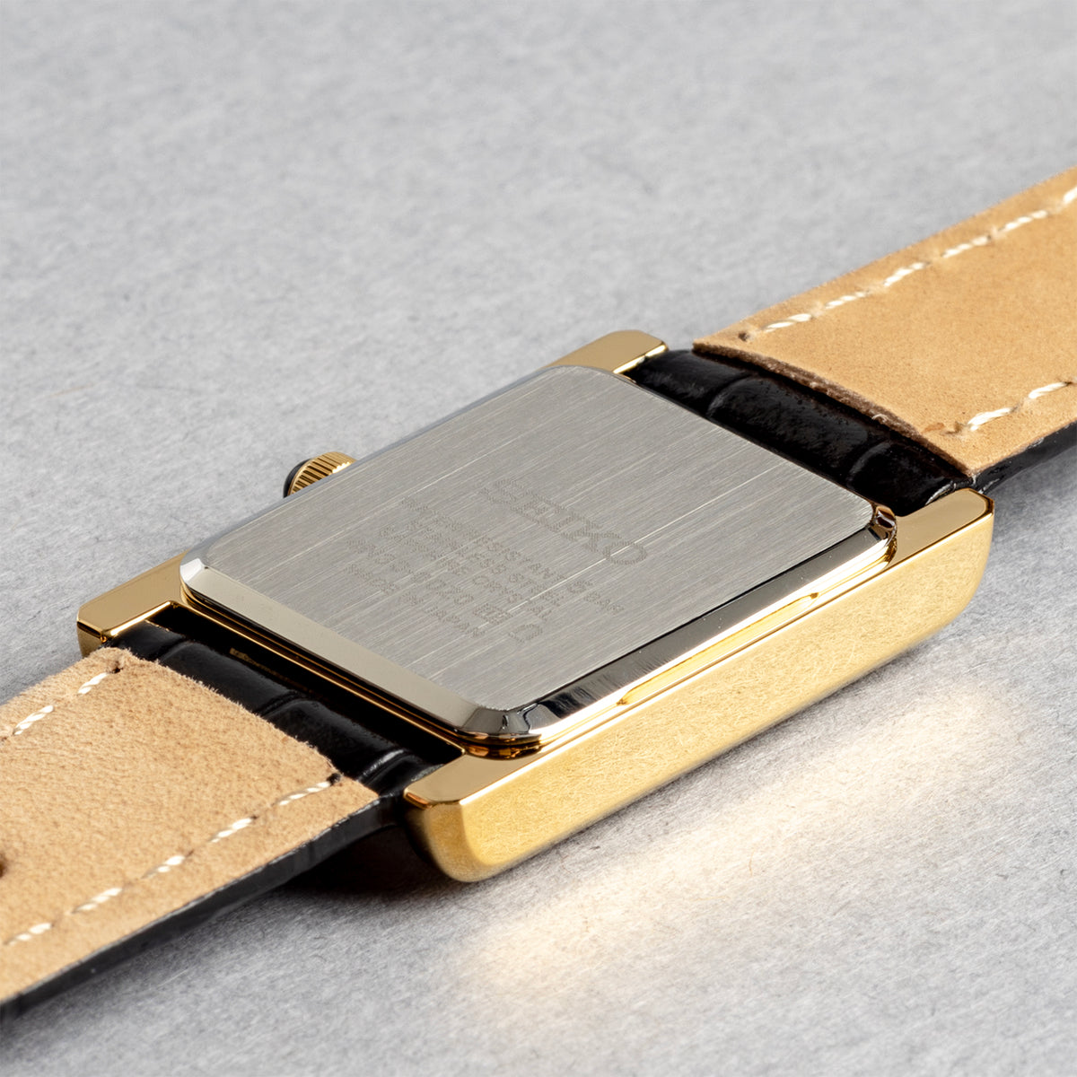 SEIKO セイコー SWR108 ブラック ホワイト文字盤 アナログ レディース 腕時計 ケースバック