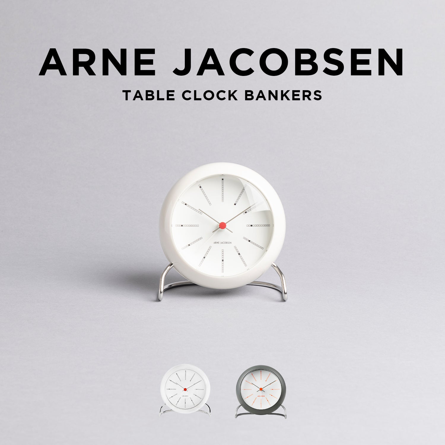 Arne Jacobsen Table Clock Bankers. 置時計 table_clock_bankers_1