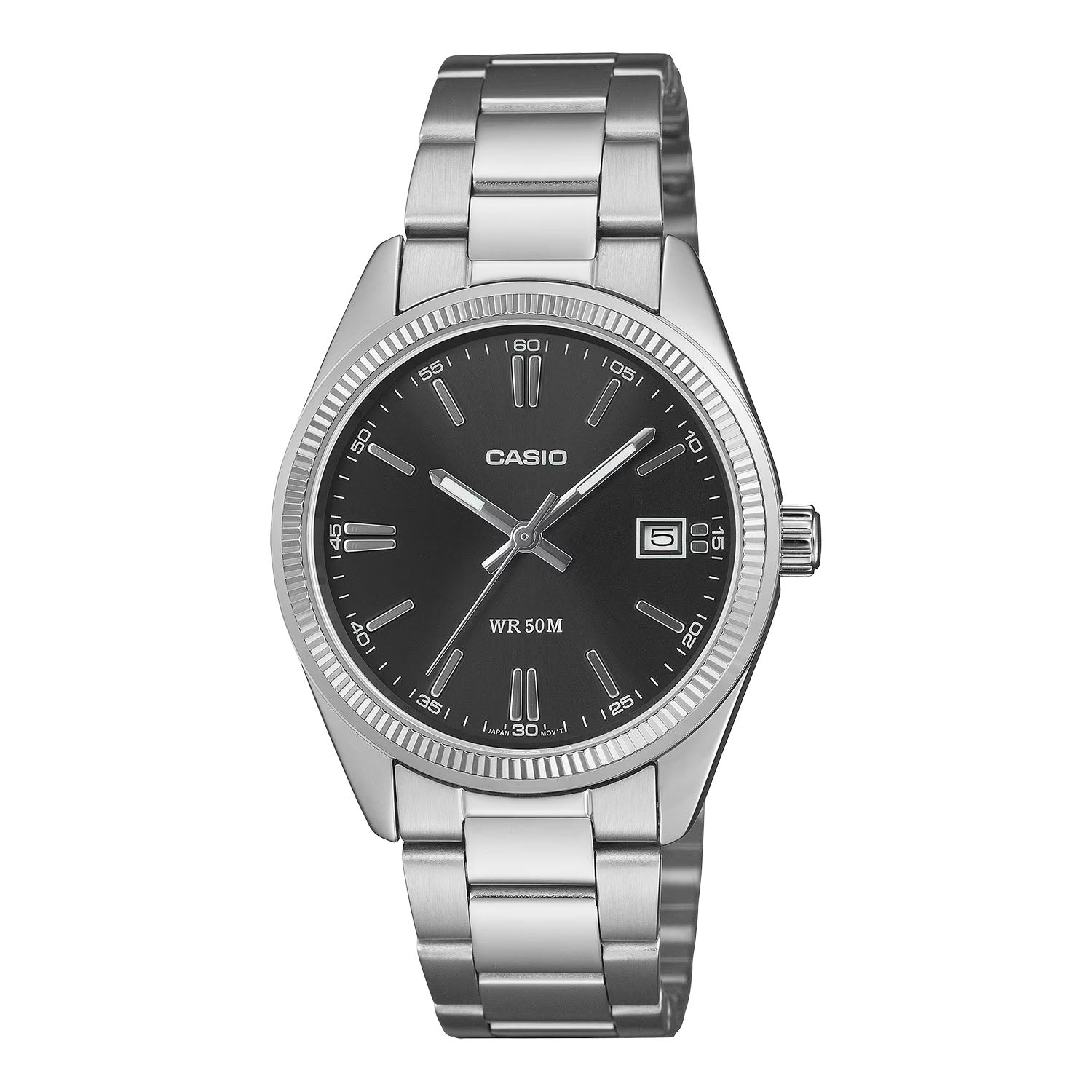 CASIO カシオ UTP-1302PD-1A シルバー ブラック文字盤 アナログ メンズ 腕時計