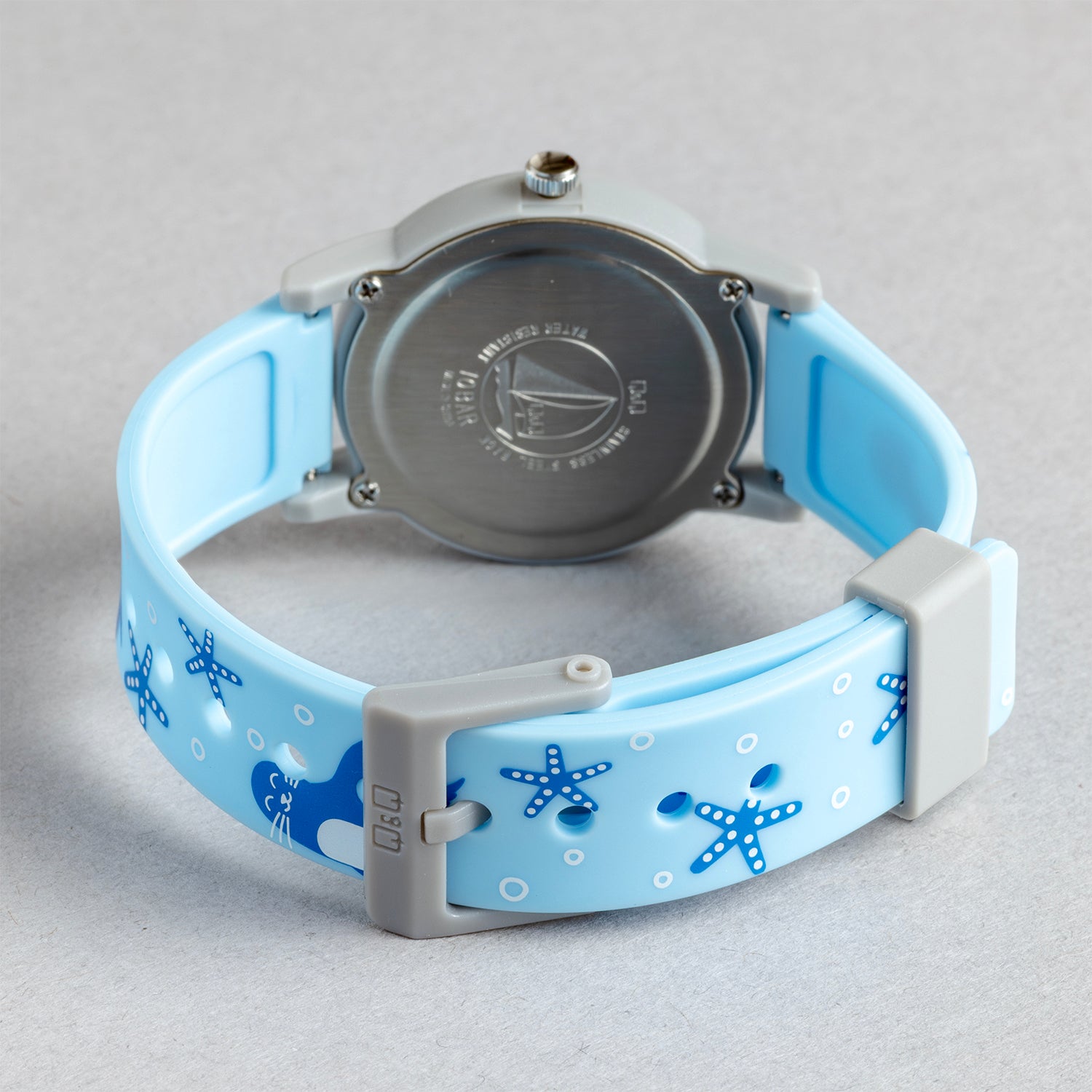 Q&Q QQ V23A-002VY ブルー ホワイト文字盤 アナログ キッズ 腕時計 ベルト