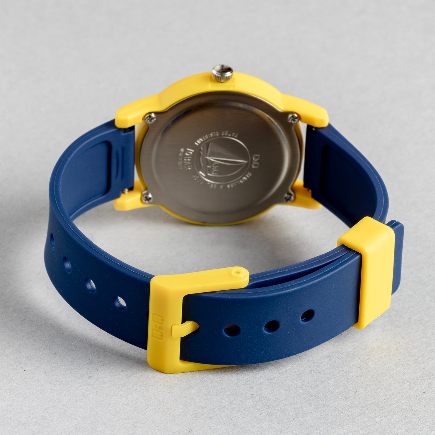 Q&Q QQ V23A-013VY ネイビー ホワイト文字盤 アナログ キッズ 腕時計 ベルト