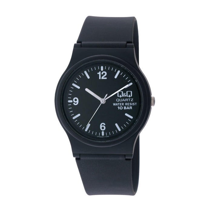 Q&Q QQ VP46J011Y ブラック ブラック文字盤 アナログ メンズ 腕時計