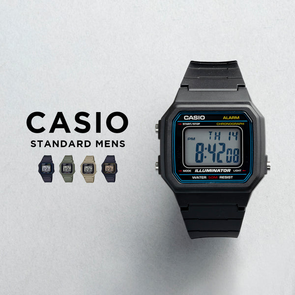 Casio Standard Mens , W-217H.