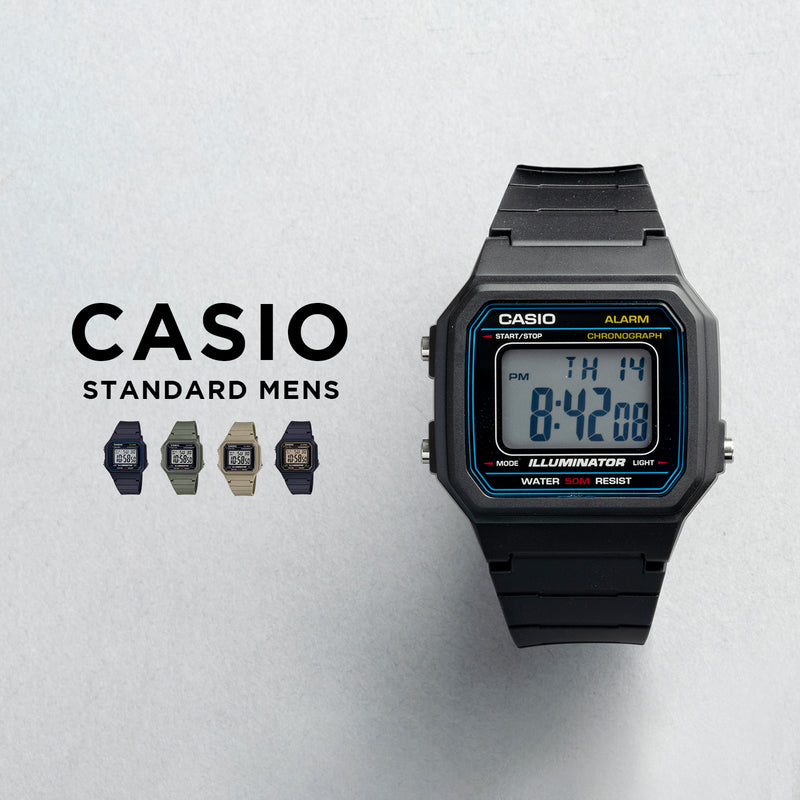 Casio Standard Mens W-217H. 腕時計 w-217h_1