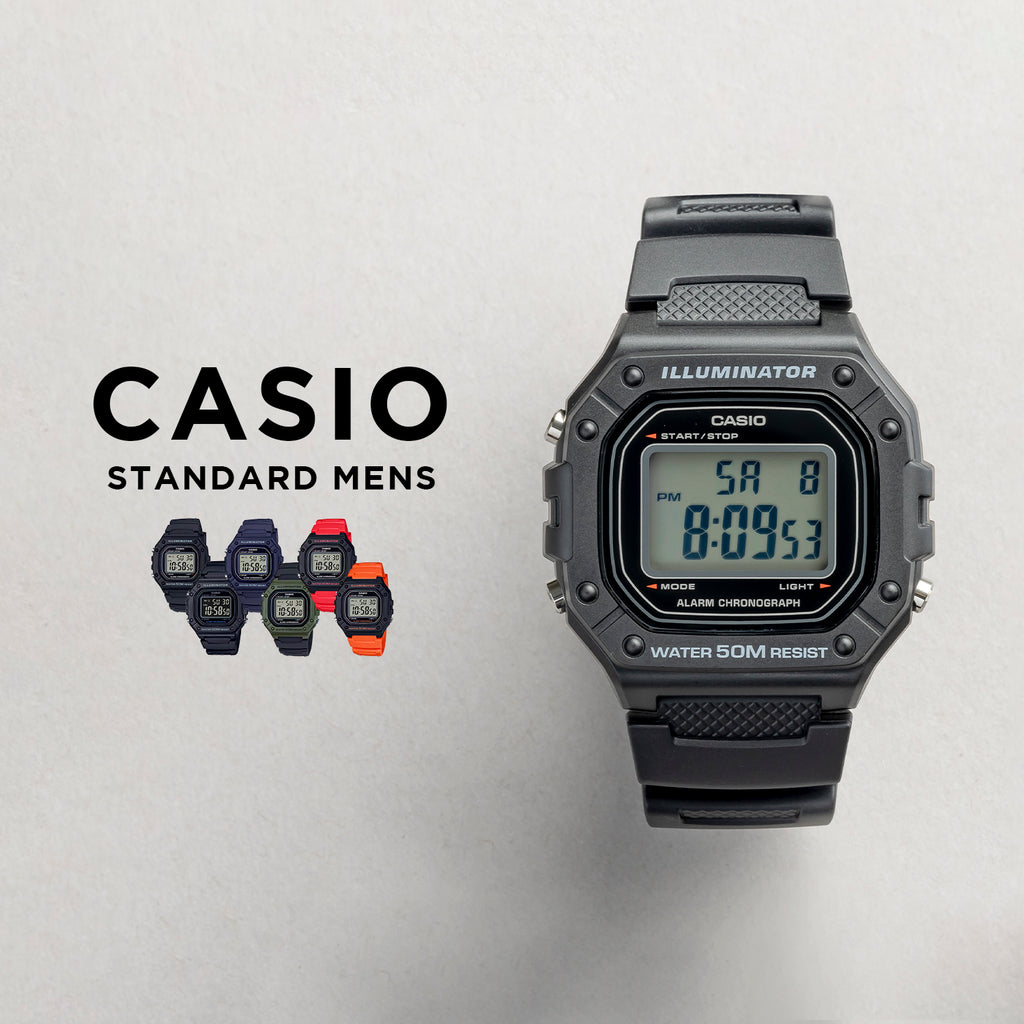 Casio Standard Mens W-218H.