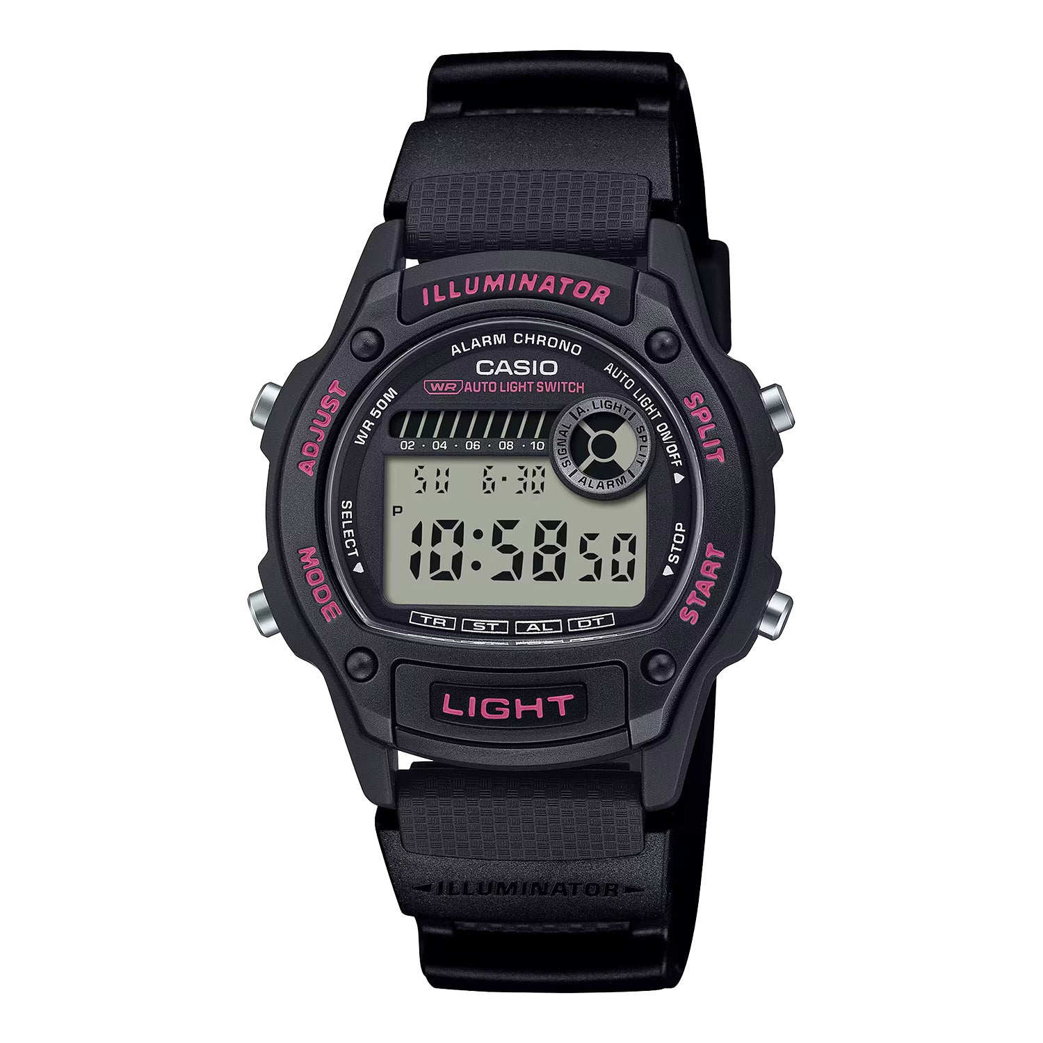CASIO カシオ W-220H-1A2 ブラック ブラック文字盤 デジタル メンズ 腕時計
