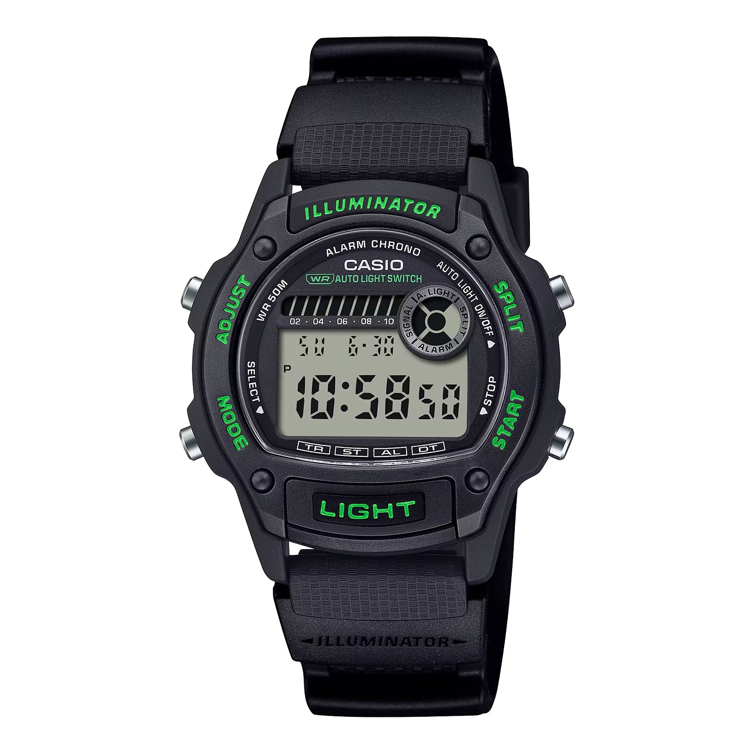 CASIO カシオ W-220H-1A3 ブラック ブラック文字盤 デジタル メンズ 腕時計