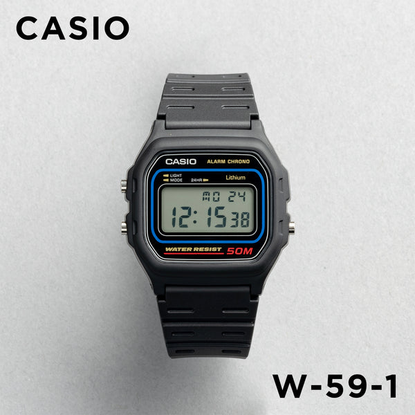 Casio Standard Mens W-59-1. 腕時計 w-59-1_1