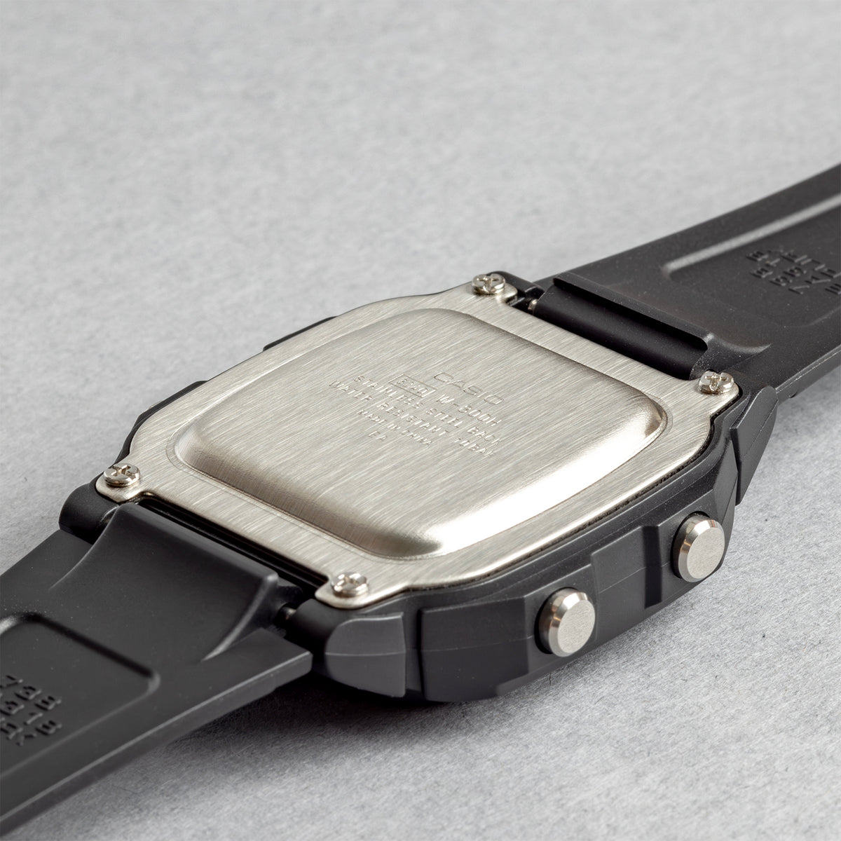 CASIO カシオ W-800H-1A ブラック ブラック文字盤 デジタル メンズ 腕時計 ケースバック
