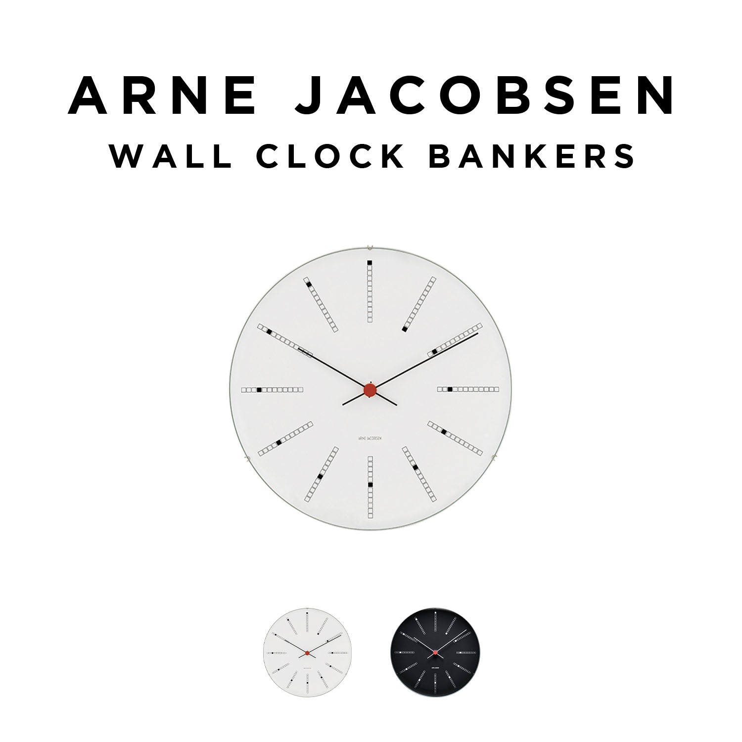ARNE JACOBSEN アルネ・ヤコブセン ウォールクロック バンカーズ アナログ 掛時計