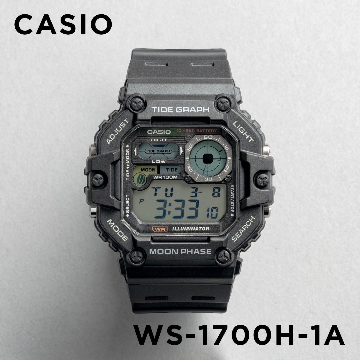 Casio Sports Mens WS-1700H. 腕時計 ws-1700h-1a_1