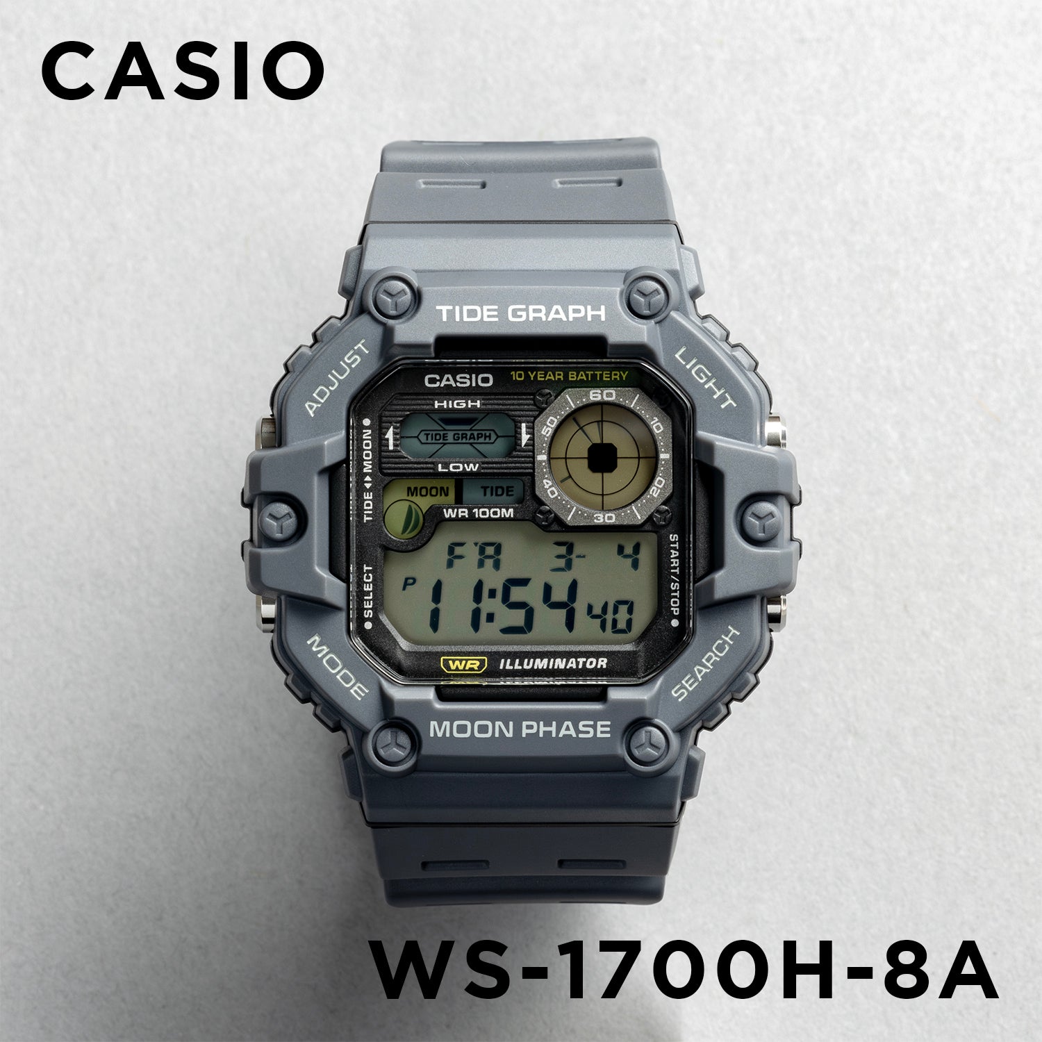 Casio Sports Mens WS-1700H. 腕時計 ws-1700h-8a_1