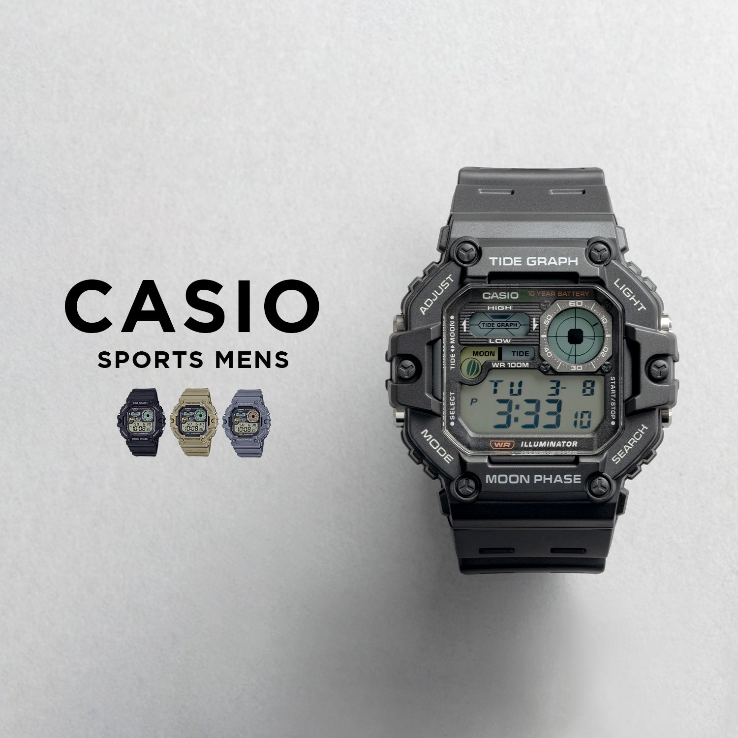 Casio Sports Mens WS-1700H. 腕時計 ws-1700h_1