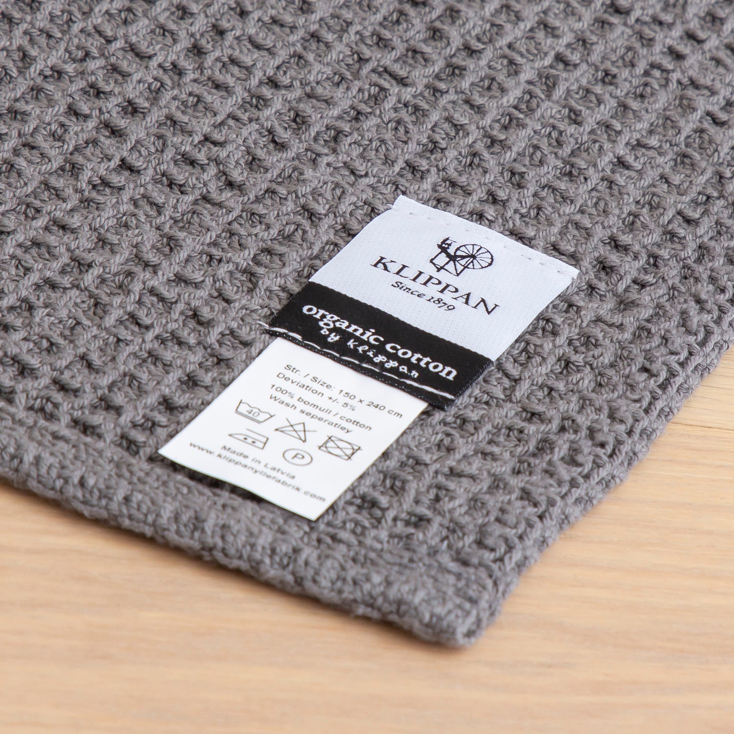 KLIPPAN WAFFLE COTTON BLANKET ブランケット 270305_3