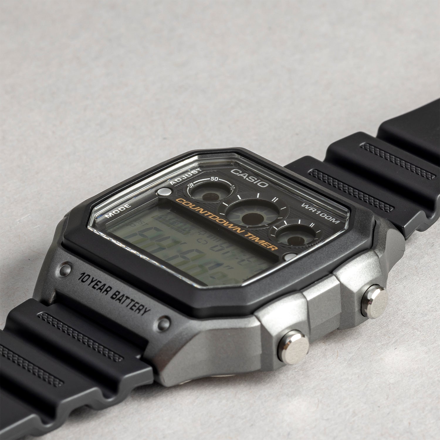 腕時計 CASIO カシオ 海外モデル AE-1300WH-8A チープカシオ ワールドタイム レフリータイマー デジタル メンズ