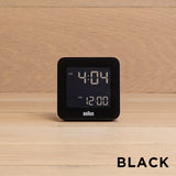 BRAUNブラウンアラームクロックBC09時計置き時計デジタル目覚まし時計トラベル旅行携帯小型ブラック黒グレーホワイト白ギフトプレゼント