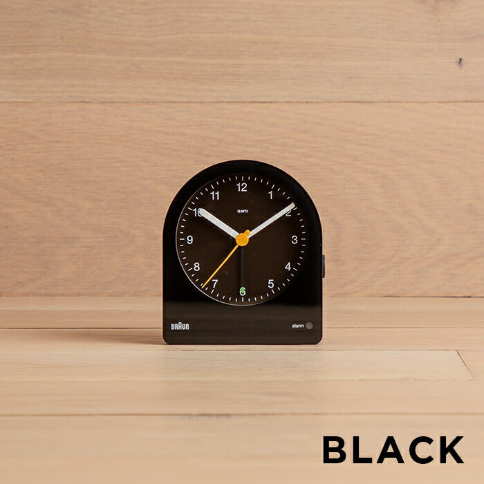 BRAUNブラウンアラームクロックBC22置き時計時計ブランドアナログ目覚まし時計トラベル旅行携帯小型ブラック黒グレーホワイト白ギフトプレゼント