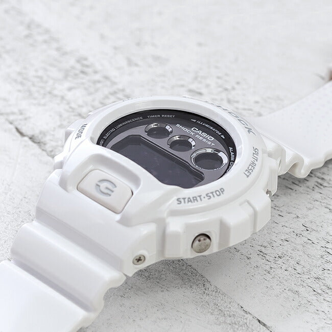 【10年保証】CASIOG-SHOCKカシオGショックDW-6900NB-7腕時計メンズキッズ子供男の子デジタル防水ホワイト白ブラック黒