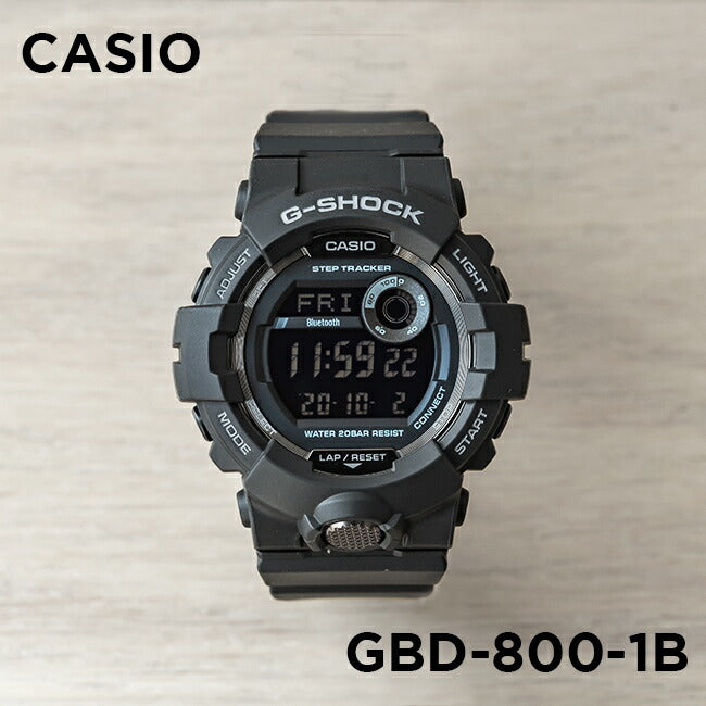 【10年保証】CASIOG-SHOCKカシオGショックGスクワッドGBD-800-1B腕時計時計ブランドメンズキッズ子供男の子ランニングウォッチステップトラッカー歩数計デジタルブルートゥース日付カレンダー防水オールブラックギフトプレゼント