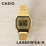 【10年保証】CASIOカシオスタンダードレディースLA680WGA-9腕時計キッズ子供女の子チープカシオチプカシデジタル日付ゴールド金海外モデル