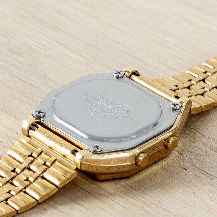 【10年保証】CASIOカシオスタンダードレディースLA680WGA-9腕時計キッズ子供女の子チープカシオチプカシデジタル日付ゴールド金海外モデル