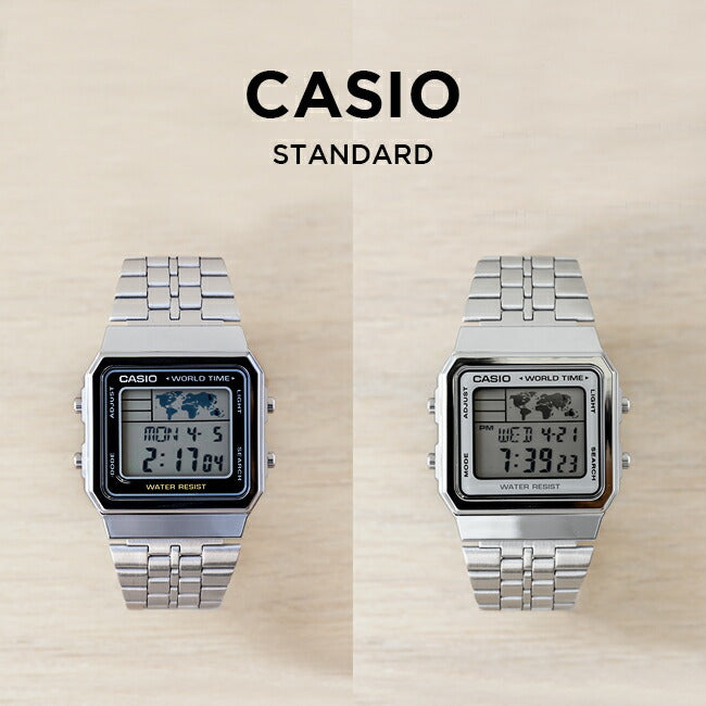 【10年保証】【日本未発売】CASIOSTANDARDカシオスタンダード腕時計時計ブランドメンズレディースキッズ子供男の子女の子チープカシオチプカシデジタル日付カレンダーシルバーブラック黒グレー海外モデルギフトプレゼント