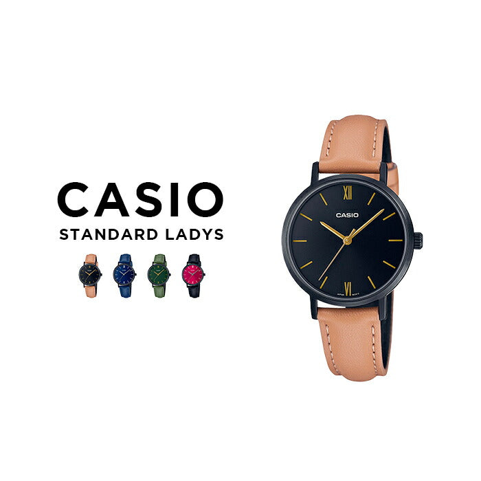 【10年保証】【日本未発売】CASIOSTANDARDカシオスタンダード腕時計時計ブランドレディースキッズ子供女の子チープカシオチプカシアナログブラック黒ネイビーカーキレッド赤ブラウン茶レザー革ベルト海外モデルギフトプレゼント