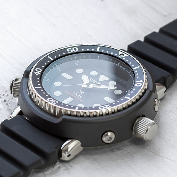 【10年保証】【日本未発売】SEIKOセイコープロスペックスソーラーダイバーSNJ025腕時計メンズ逆輸入アナデジブラック黒シルバーアーノルドアーニー海外モデル