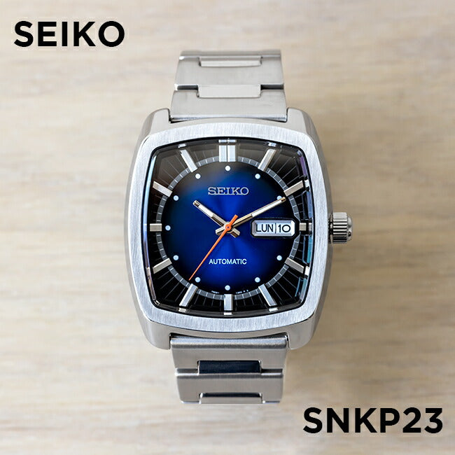 【10年保証】【日本未発売】SEIKOESSENTAILSセイコーエッセンシャルズSNKP23腕時計時計ブランドメンズ逆輸入アナログシルバーネイビー海外モデルギフトプレゼント