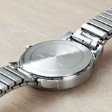 TIMEXEASYREADERタイメックスイージーリーダーデイデイト35MMT20461腕時計時計ブランドメンズレディースアナログシルバーホワイト白蛇腹ギフトプレゼント