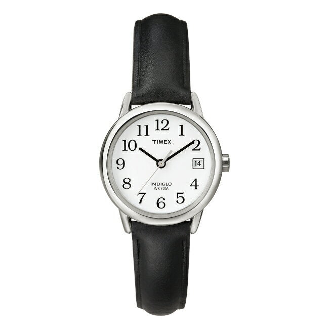 【日本未発売】TIMEXEASYREADERタイメックスイージーリーダー25MMレディースT2H331腕時計時計ブランドアナログシルバーホワイト白レザー革ベルト海外モデルギフトプレゼント