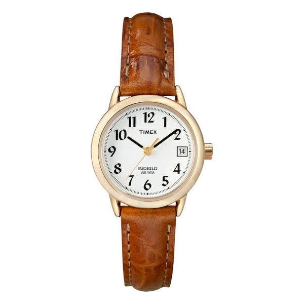 【日本未発売】TIMEXEASYREADERタイメックスイージーリーダー25MMレディースT2J761腕時計時計ブランドアナログゴールド金ホワイト白レザー革ベルト海外モデルギフトプレゼント