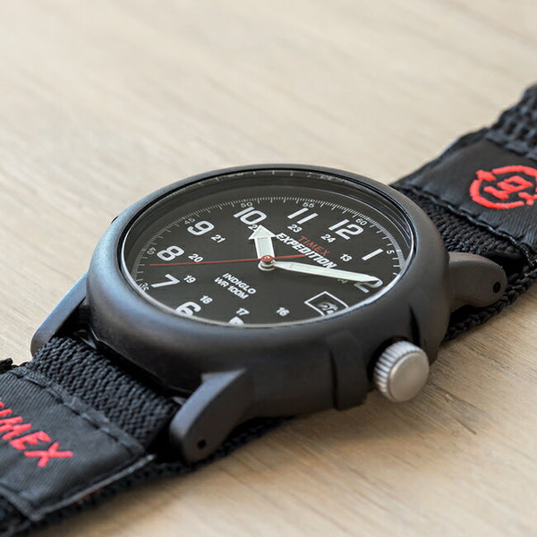 【日本未発売】TIMEXEXPEDITIONタイメックスエクスペディションキャンパー38MMT40011腕時計時計ブランドメンズレディースミリタリーアナログブラック黒ナイロンベルト海外モデルギフトプレゼント