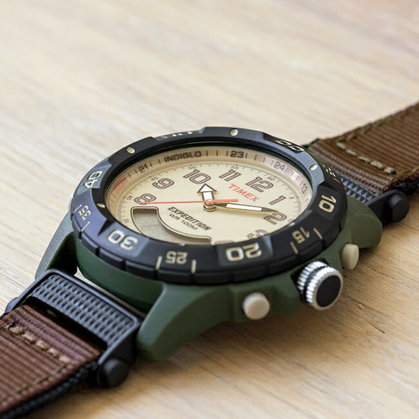 【日本未発売】TIMEXEXPEDITIONタイメックスエクスペディション39MMT45181腕時計時計ブランドメンズレディースミリタリーアナデジカーキアイボリーナイロンベルト海外モデルギフトプレゼント