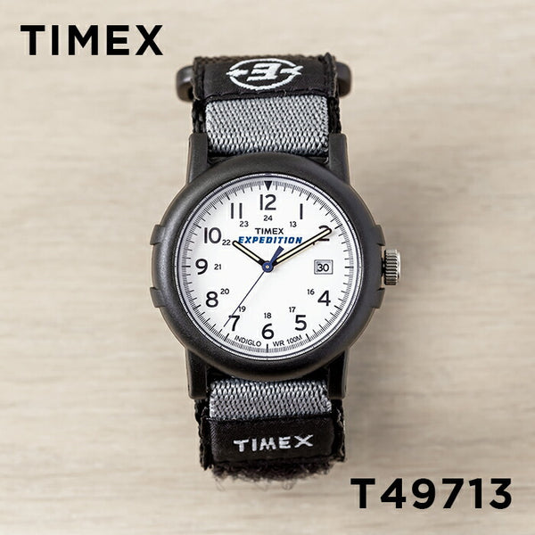 【日本未発売】TIMEXEXPEDITIONタイメックスエクスペディションキャンパー38MMT49713腕時計時計ブランドメンズレディースミリタリーアナログブラック黒ホワイト白ナイロンベルト海外モデルギフトプレゼント