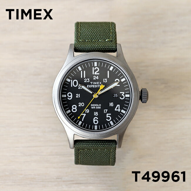 TIMEXEXPEDITIONタイメックスエクスペディションスカウト40MMT49961腕時計時計ブランドメンズレディースミリタリーアナログカーキブラック黒ナイロンベルトギフトプレゼント