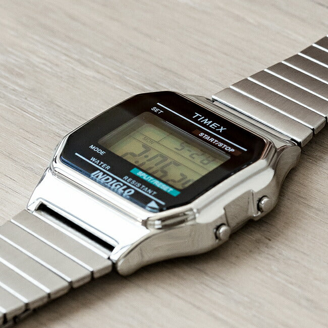 TIMEXCLASSICタイメックスクラシックデジタルT78587腕時計時計ブランドメンズレディースシルバーブラック黒ギフトプレゼント