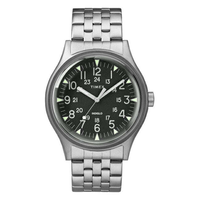 TIMEXMK1タイメックスエムケーワンスチール40MMTW2R68400腕時計時計ブランドメンズレディースミリタリーアナログブラック黒シルバーギフトプレゼント